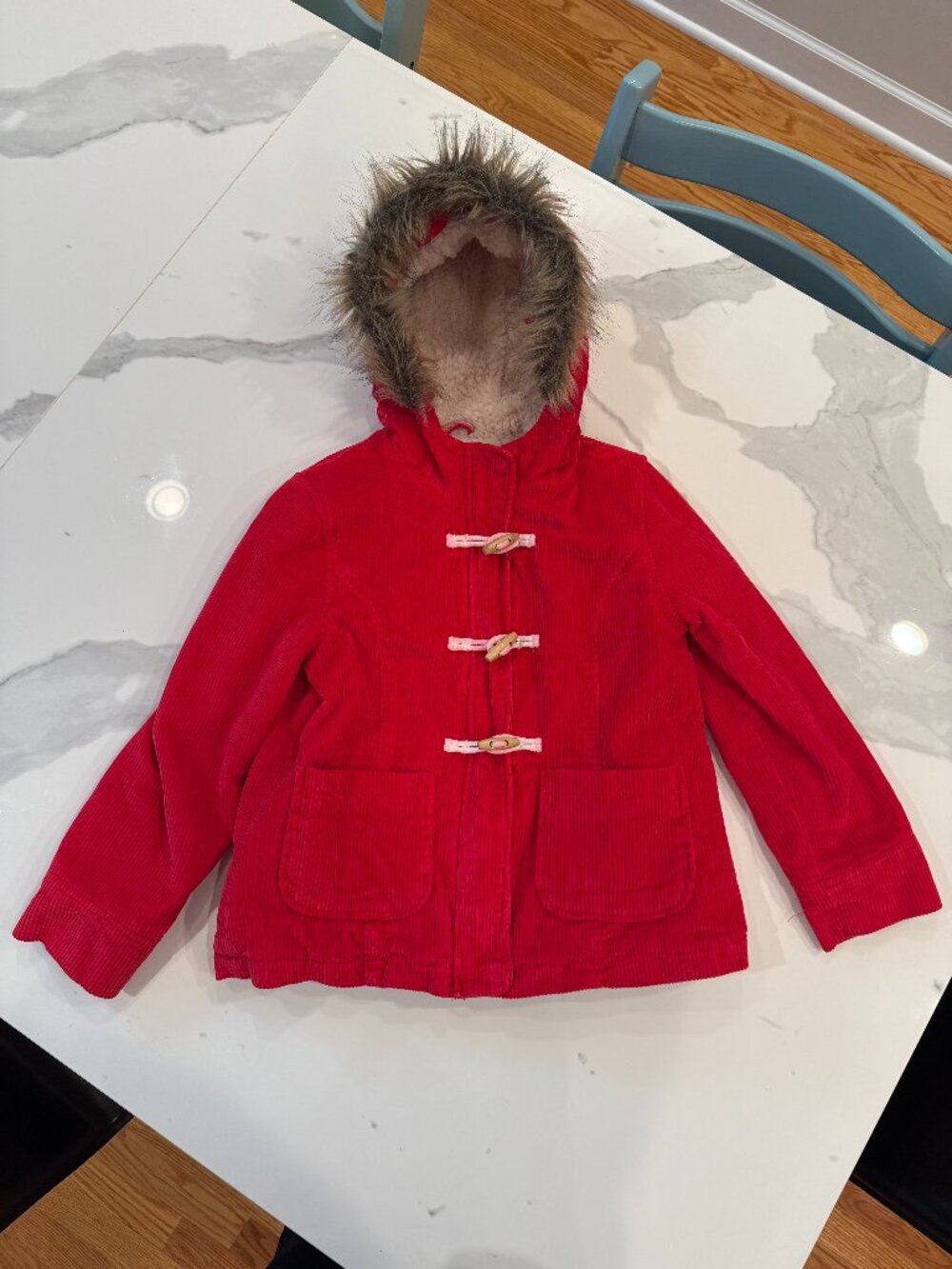 Mini Boden Sherpa-lined corduroy jacket (Size 9-10)